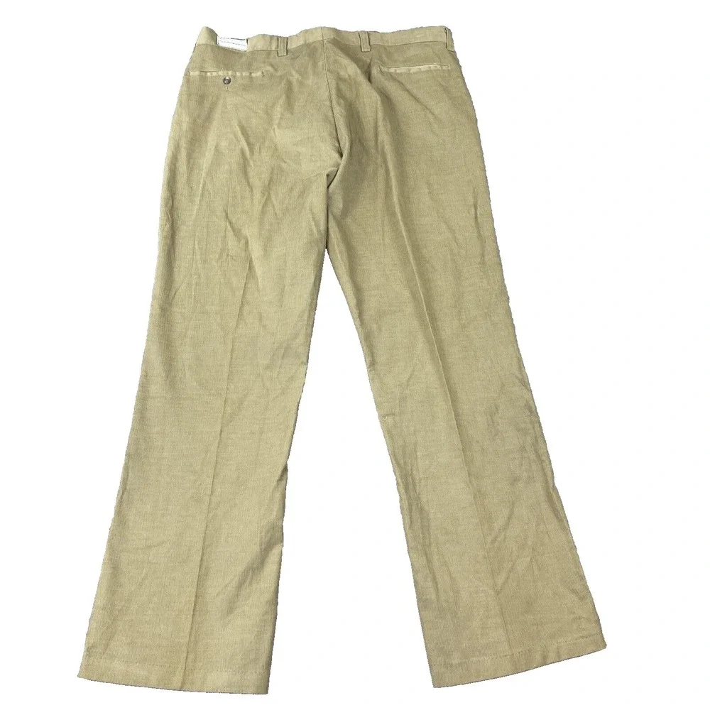 John Blair Corduroy PantsMen's 40 (38) Tan Flat Front New Old Stock‎ Tags VTG